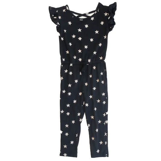 Tea Collection Girls Black Stars Romper Size: 4T Black Stars