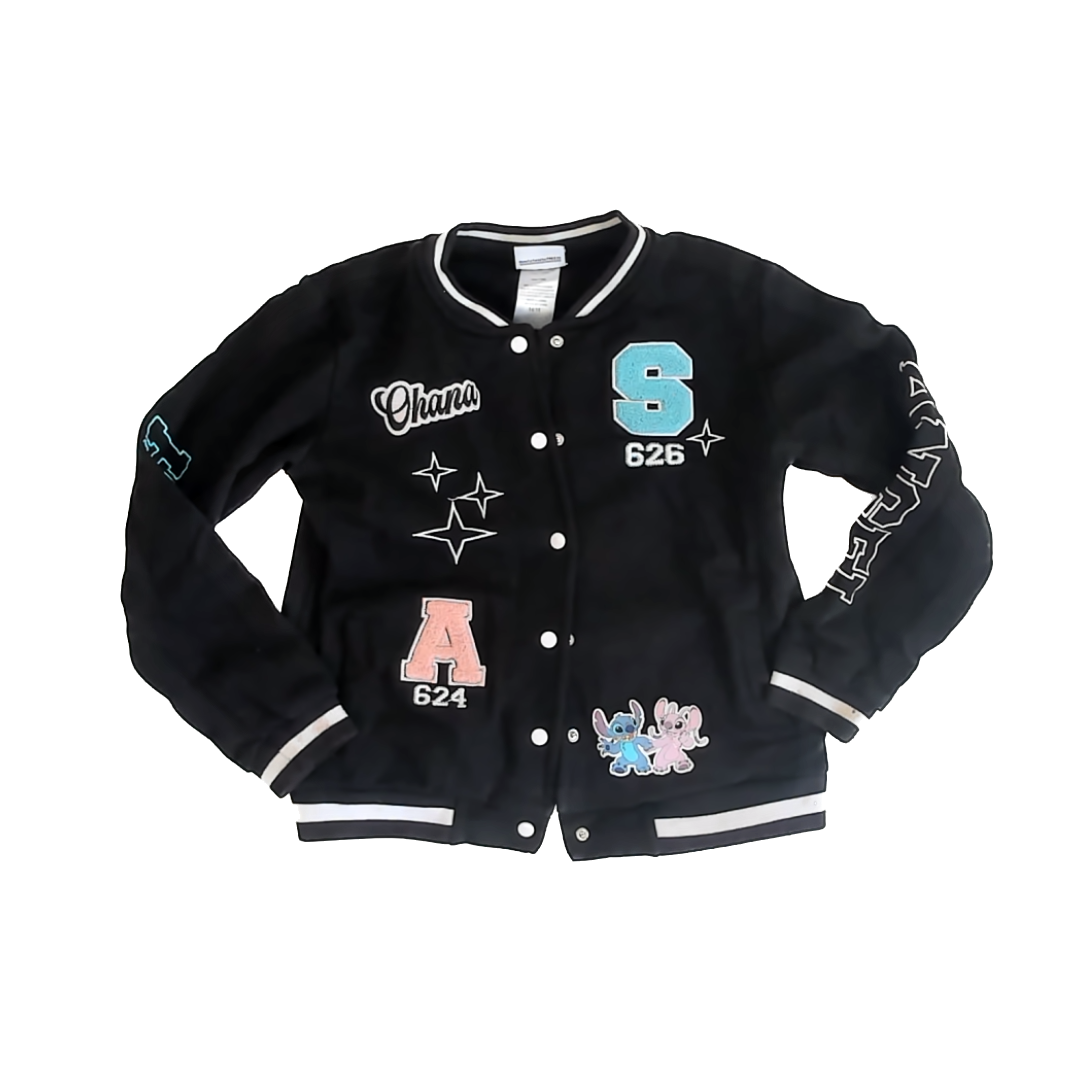 Disney Girls Black "Stitch" Jacket Size: 14-16 Years Black "Stitch"