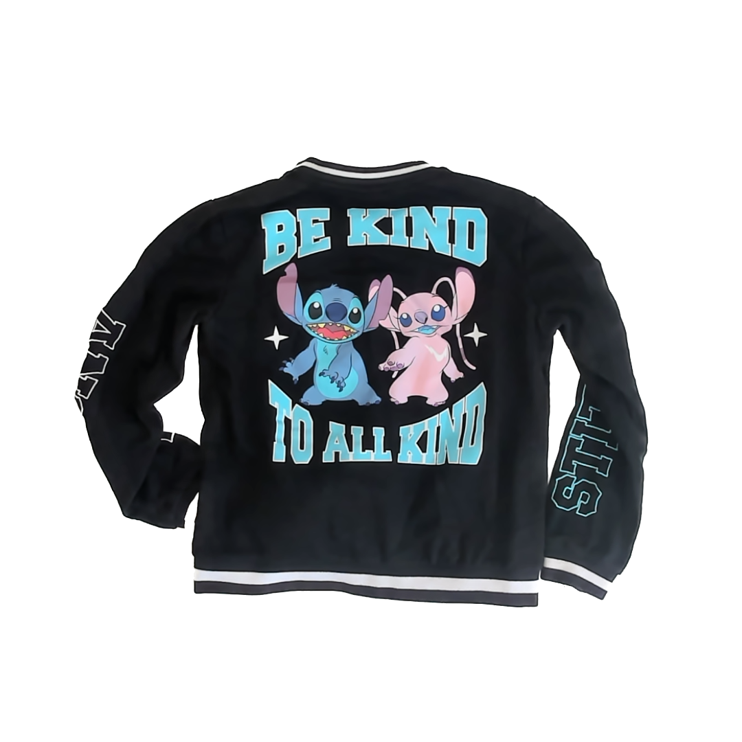 Disney Girls Black "Stitch" Jacket Size: 14-16 Years Black "Stitch"
