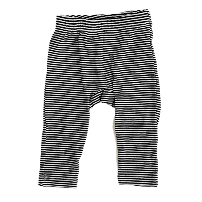 Tea Collection Girls Black Stripe Leggings Size: 9-12 Months Black Stripe
