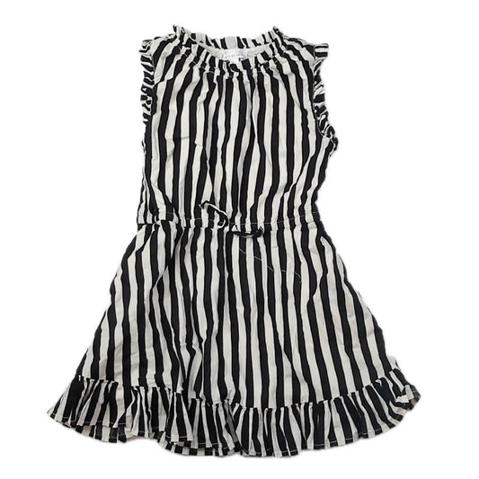 Rockets Of Awesome Girls Black Stripe Dress Size: 6 Years Black Stripe