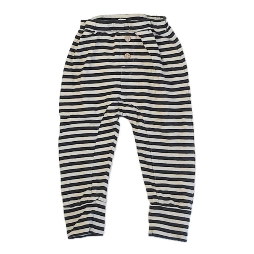 Rylee + Cru Boys Black Stripe Leggings Size: 12-18 Months Black Stripe