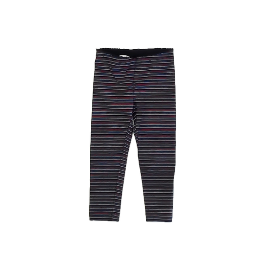 Tea Collection Girls Black Stripe Leggings Size: 3T Black Stripe