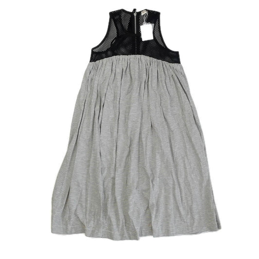Anja Schwerbrock Girls Black Stripe Dress Size: 14 Years Black Stripe
