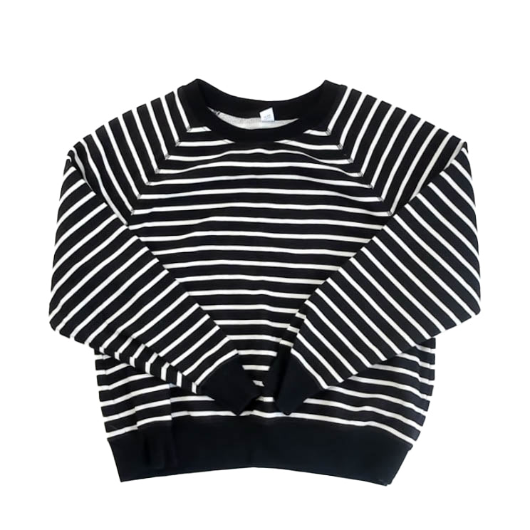 Old Navy Girls Black Stripe Sweatshirt Size: Junior M Black Stripe