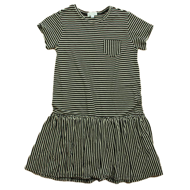 Rockets of Awesome Girls Black Stripe Dress Size: 14 Years