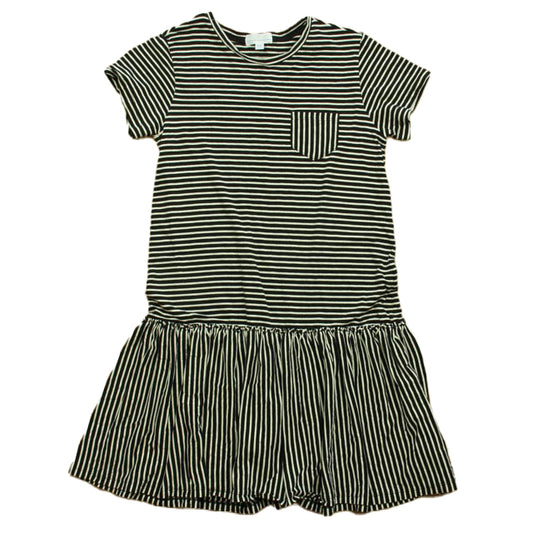 Rockets of Awesome Girls Black Stripe Dress Size: 14 Years
