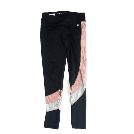 Rockets Of Awesome Girls Black | Stripes Leggings Size: 8 years Black | Stripes
