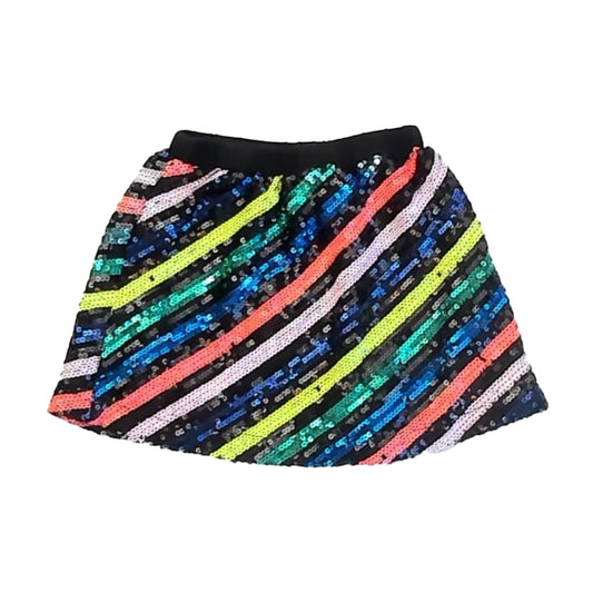 Rockets Of Awesome Girls Black | Stripes Skirt Size: 4T Black | Stripes