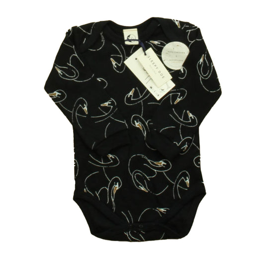 Sleepydoe Boys Black Swan Onesie Size: 6-12 Months