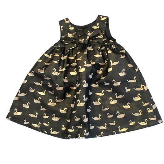 Cat & Jack Girls Black Swans Dress Size: 5T Black Swans