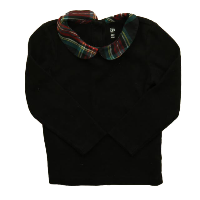 Gap Girls Black Tartan Long Sleeve Shirt Size: 3T Black Tartan