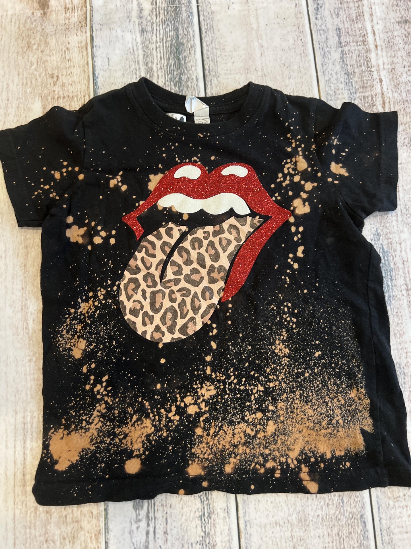 Rabbit Skins Unisex Black | Tie Dye | Graphic T-Shirt Size: 4T Black | Tie Dye | Graphic