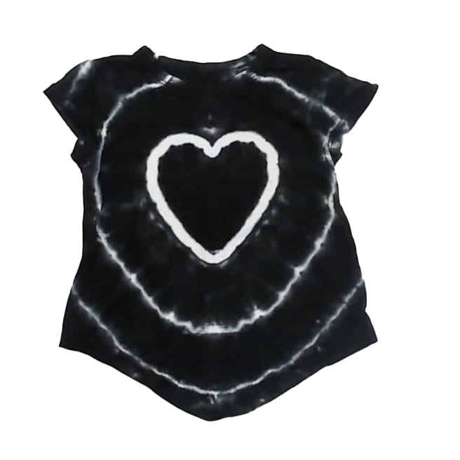 Unknown Brand Girls Black Tie Dye T-Shirt Size: 2T Black Tie Dye