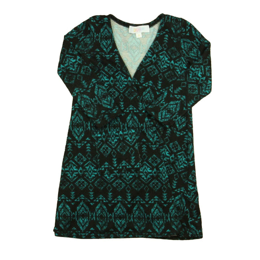 LuLaRoe Girls Black | Turquoise Cardigan Size: 2T Black | Turquoise