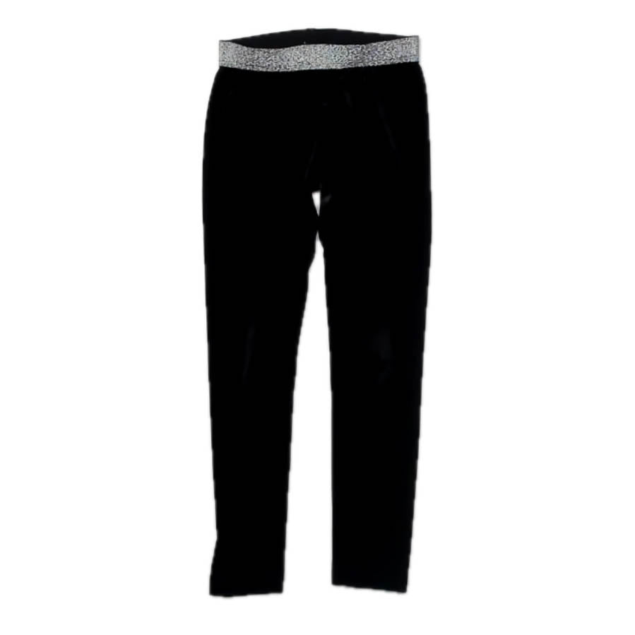 Rockets Of Awesome Girls Black Velour Leggings Size: 6-7 Years Black Velour