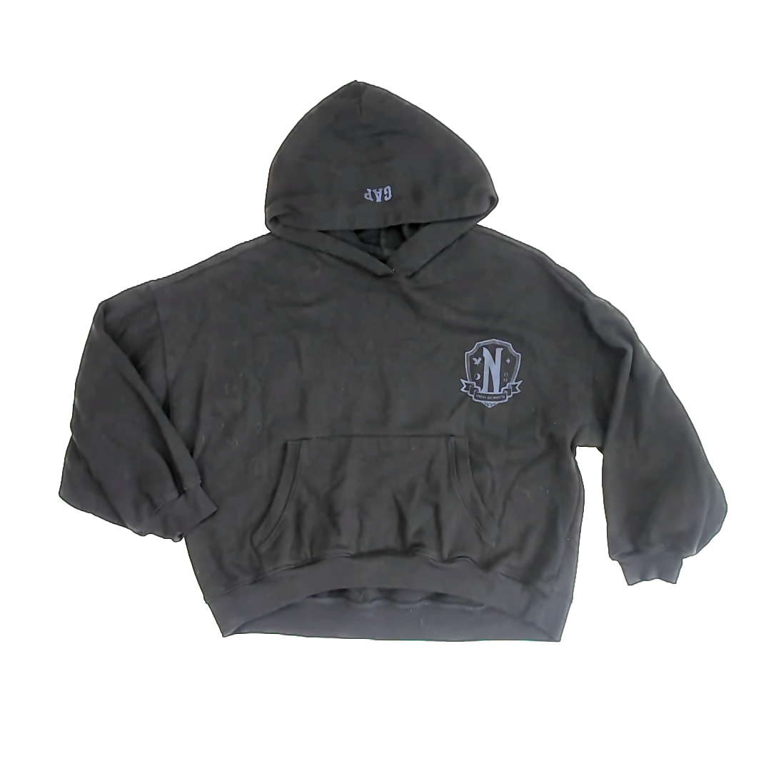 Gap x Wednesday Girls Black | Wednesday Hoodie Size: XXL (14-16) Black | Wednesday