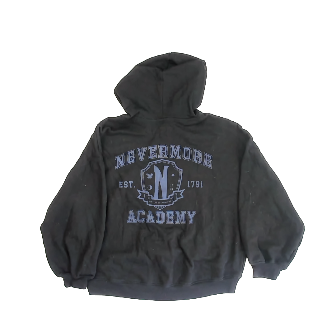 Gap x Wednesday Girls Black | Wednesday Hoodie Size: XXL (14-16) Black | Wednesday
