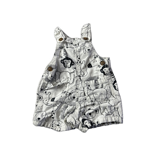 Carters Unisex Black | whiite | animals Romper Size: 3m Black | whiite | animals