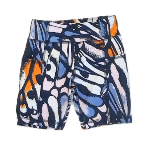 Athletic Works Girls Navy | White | Blue Athletic Shorts Size: 7-8 Years Navy | White | Blue