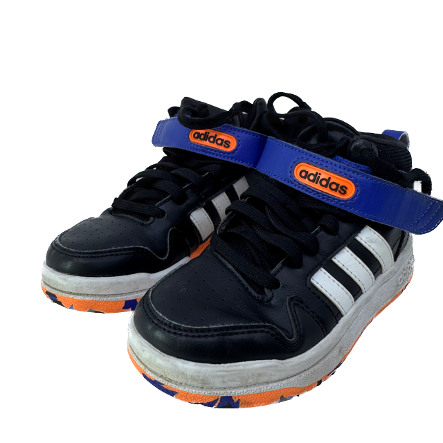 Adidas Boys Black | White | Blue Sneakers Size: US 12 Black | White | Blue