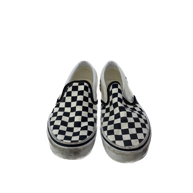 Vans Boys Black White Checkered Shoes Size: 6 Mens / 7.5 Womens Black White Checkered