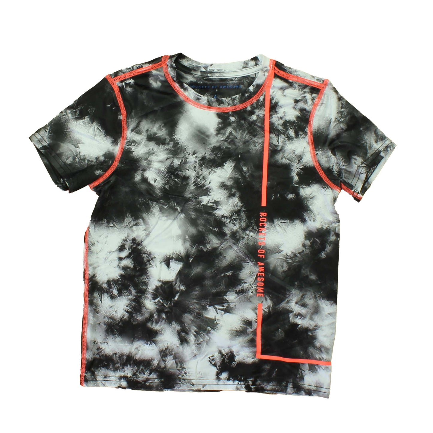 Rockets Of Awesome Boys Black | White | Coral Athletic Top Size: 6 Years