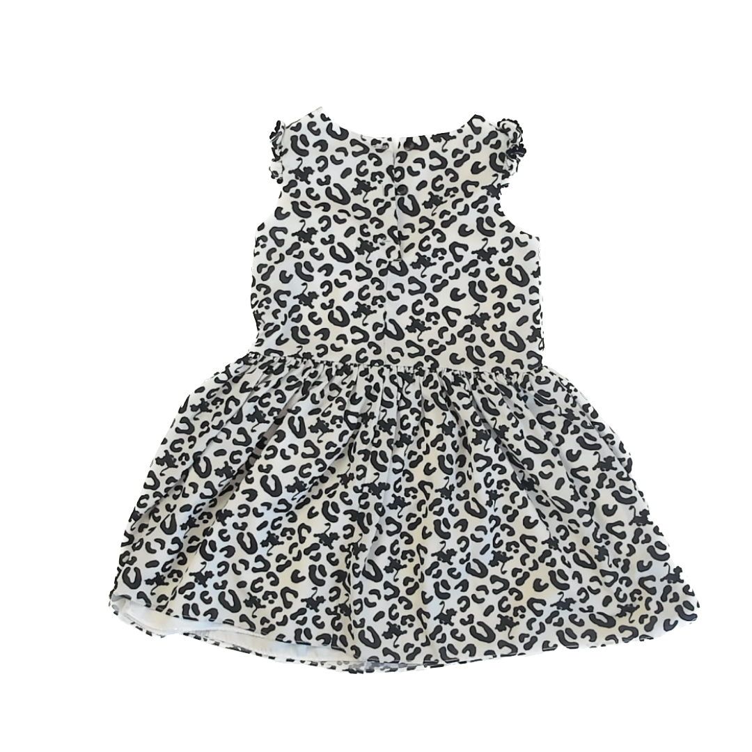 Pippa & Julie Girls Black | White Dalmation Dress Size: 6 Years Black | White Dalmation