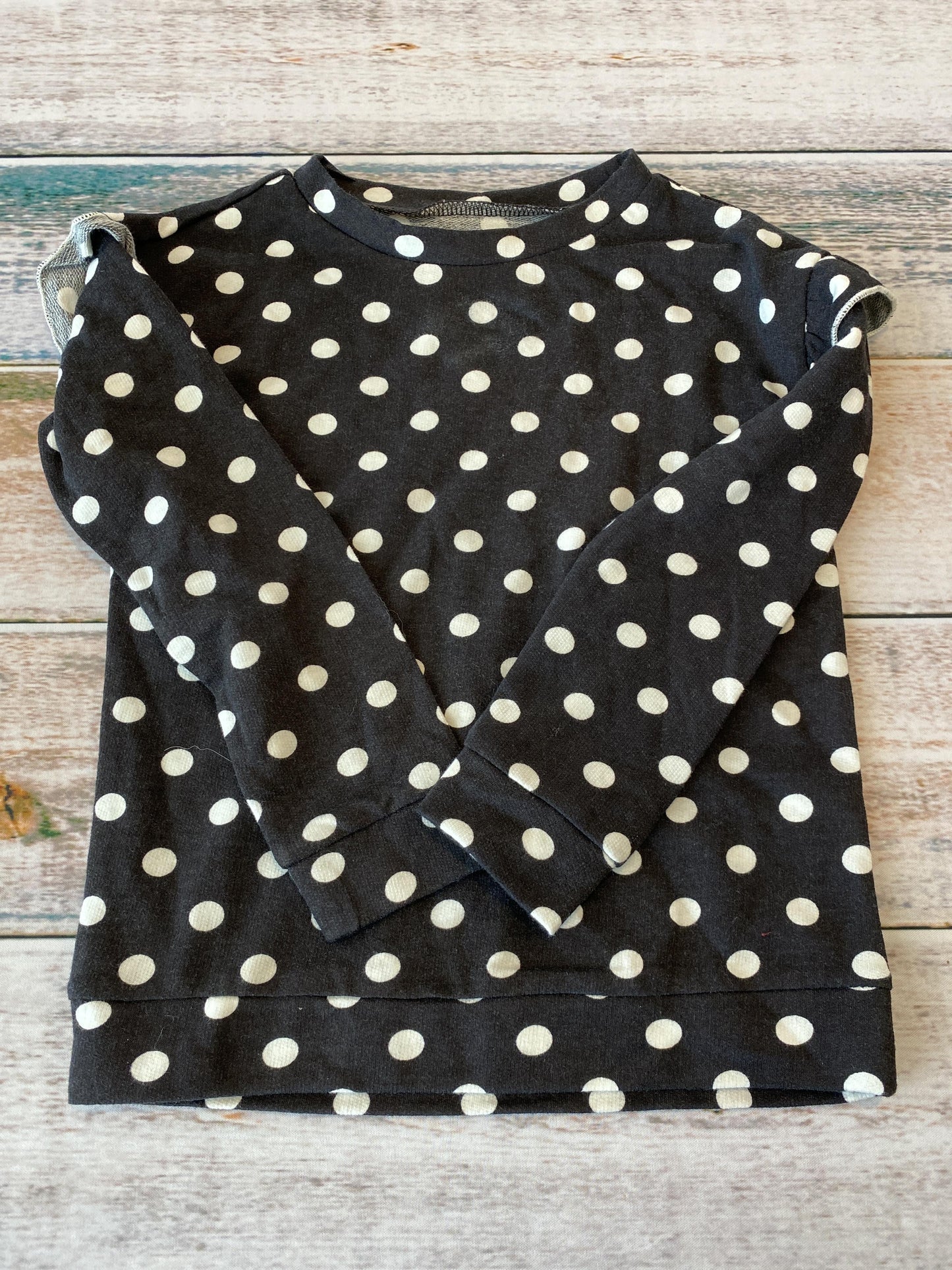 Harper Canyon Girls Black | White | Dots Long Sleeve Shirt Size: 3T Black | White | Dots