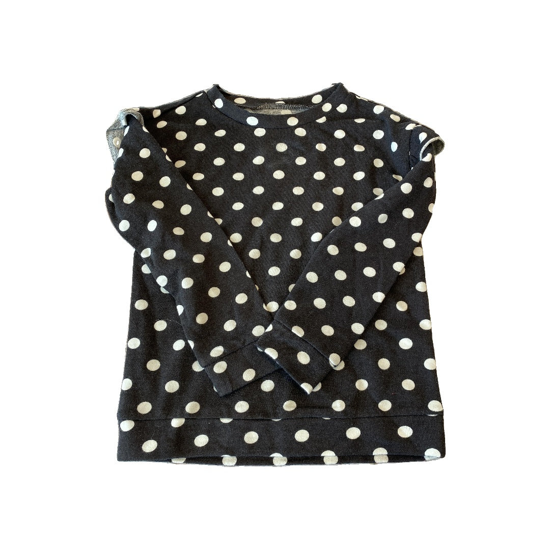 Harper Canyon Girls Black | White | Dots Long Sleeve Shirt Size: 3T Black | White | Dots
