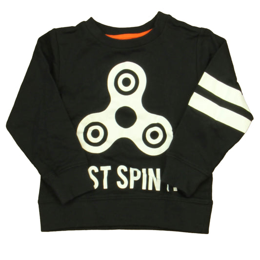 H&M Boys Black | White Fidget Spinner Sweatshirt Size: 18-24 Months Black | White Fidget Spinner