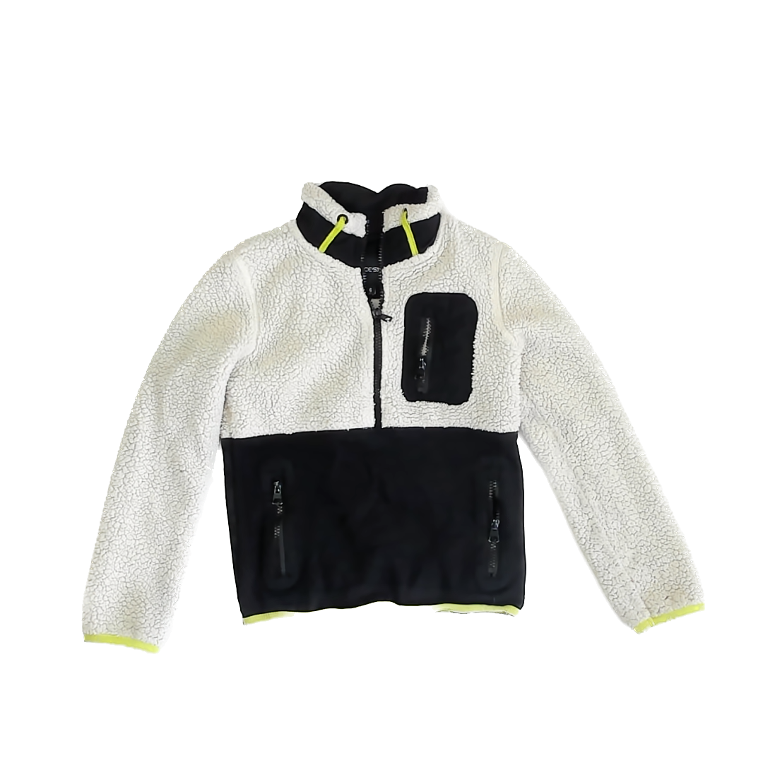 Joe's Boys Black | White | Green Fleece Size: 6 Black | White | Green