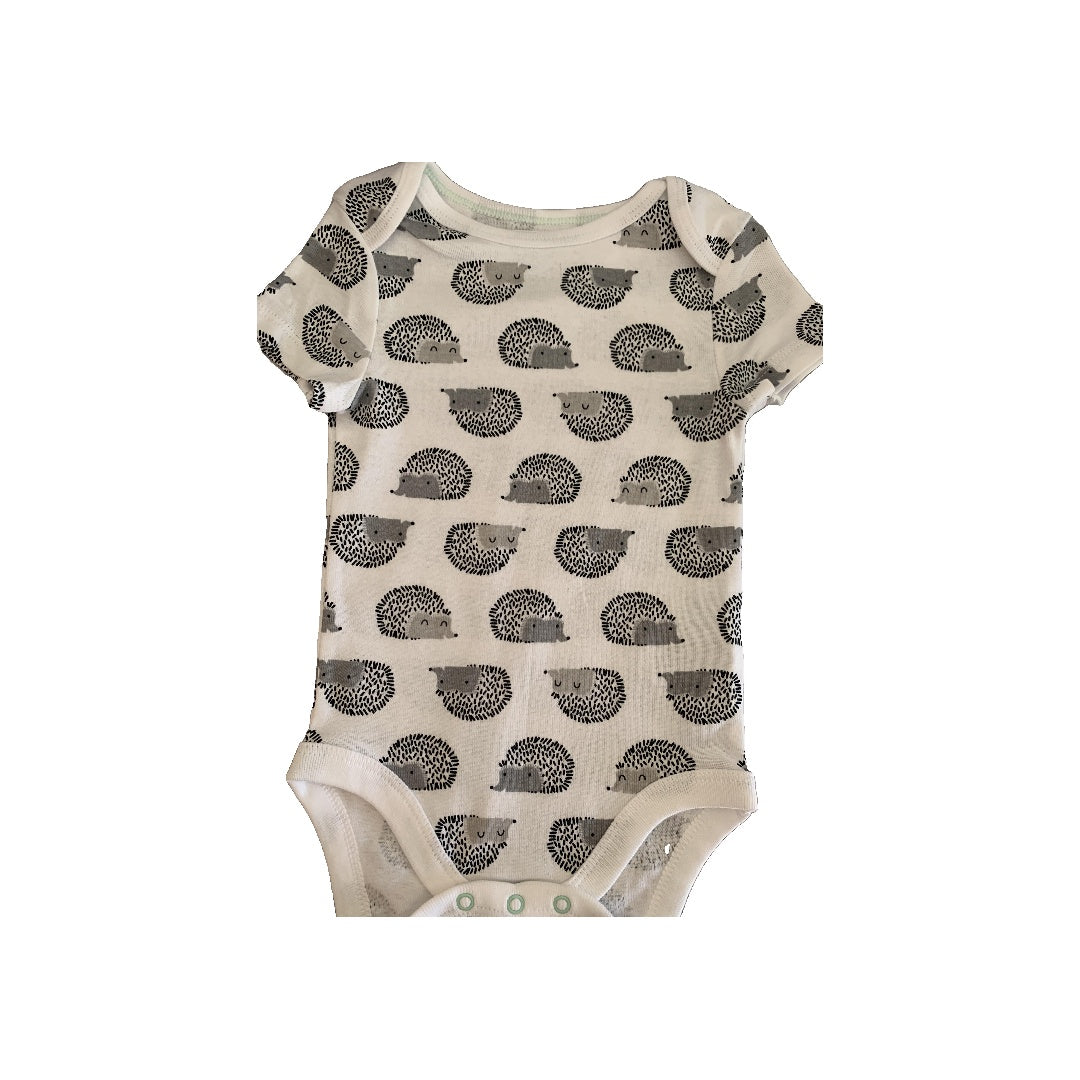 Cloud Island Boys Black | White | Grey | animals Onesie Size: 6-9 months Black | White | Grey | animals
