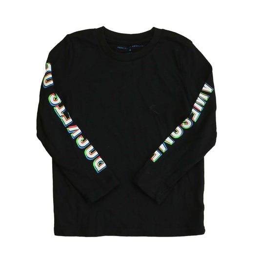 Rockets Of Awesome Boys Black | White | Multi Long Sleeve T-Shirt Size: 4T Black | White | Multi