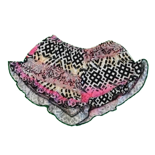 So Nikki Girls Black | White | Pink Shorts Size: 5-6 Years Black | White | Pink
