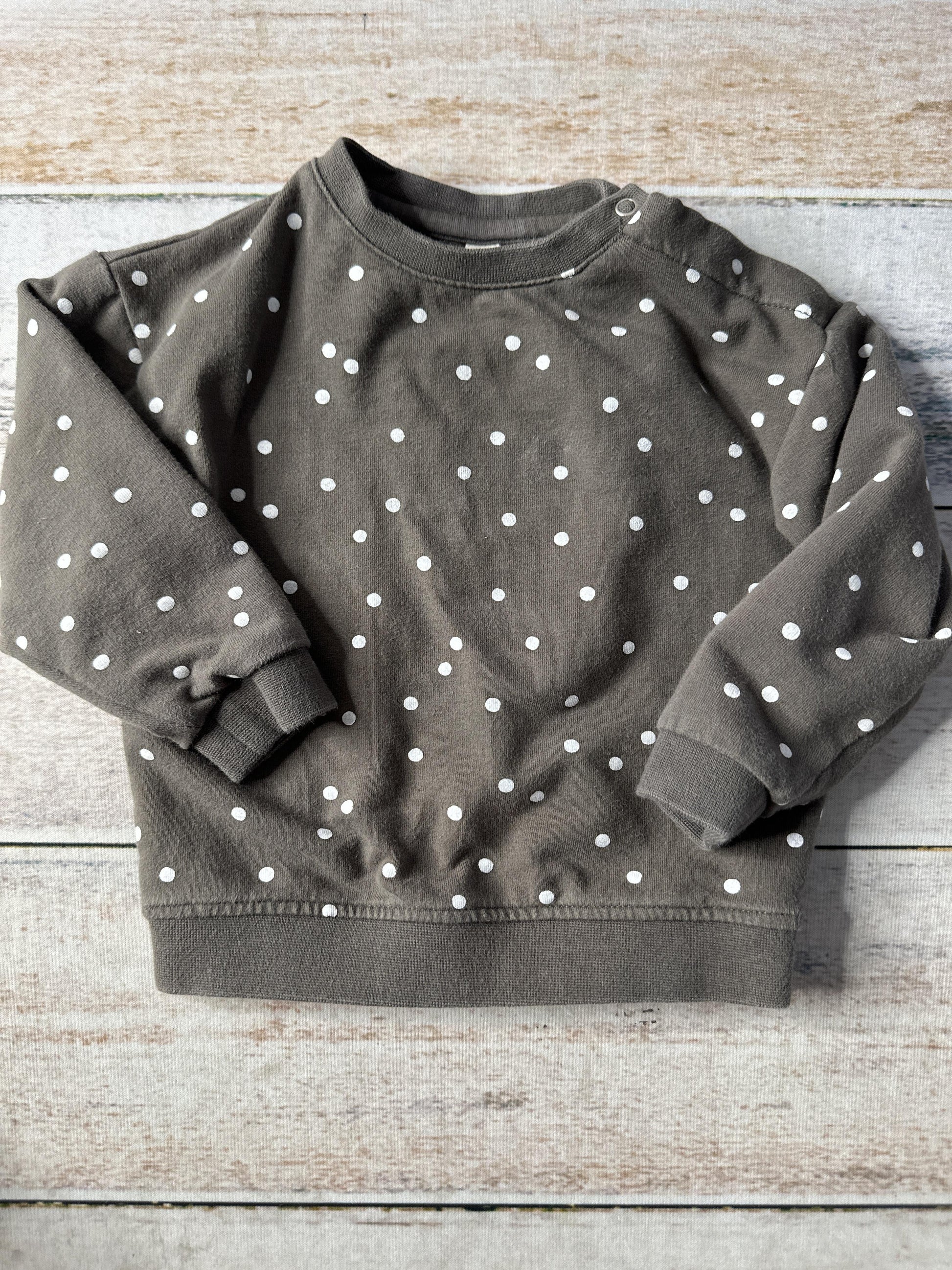 Quincy Mae Boys Black | White | polka dot Sweater Size: 6-12 months Black | White | polka dot