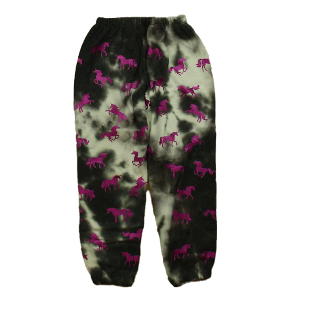 Chaser Girls Black | White Purple Unicorns Casual Pants Size: 3T Black | White Purple Unicorns