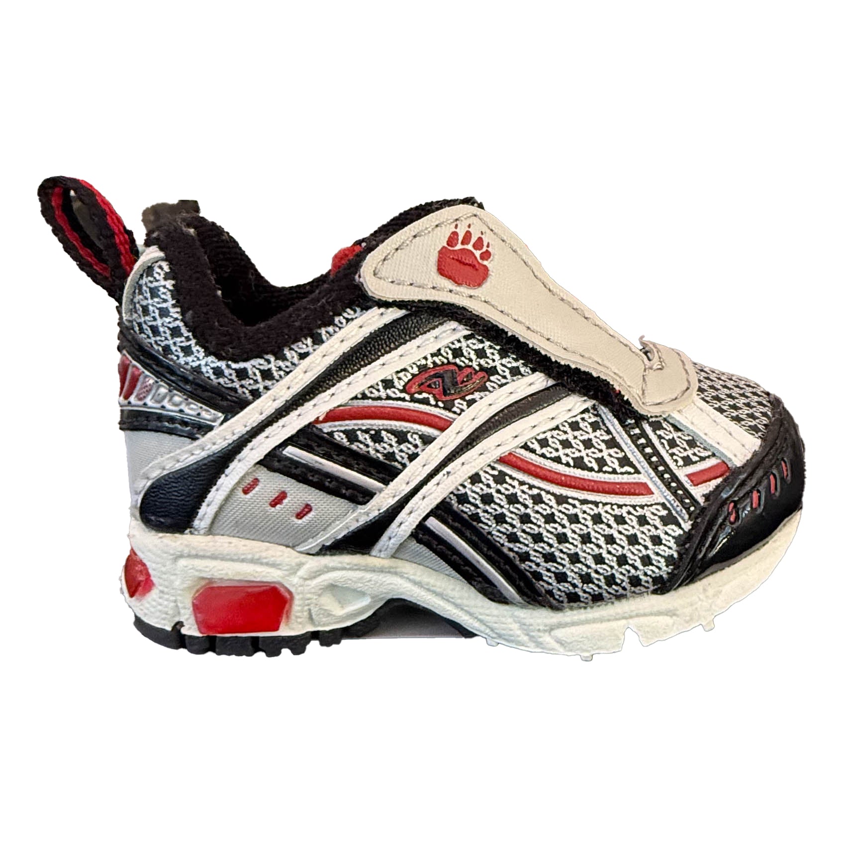 Athletic Works Boys Black | White | Red Sneakers Size: 2 Infant Black | White | Red