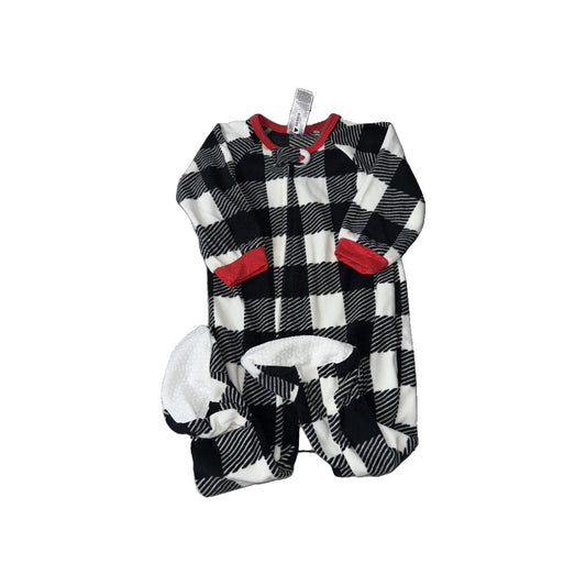 Gerber Unisex Black | White | Red Pajamas Size: 12 months Black | White | Red