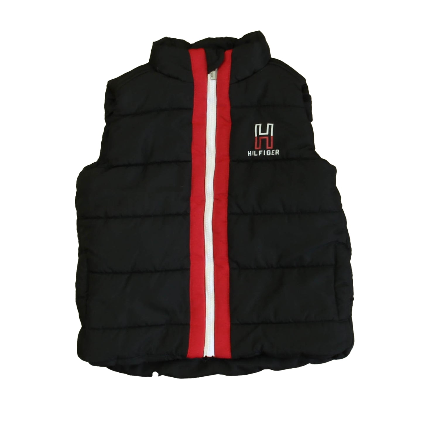Tommy Hilfiger Boys Black | White | Red Vest Size: 12 Months Black | White | Red
