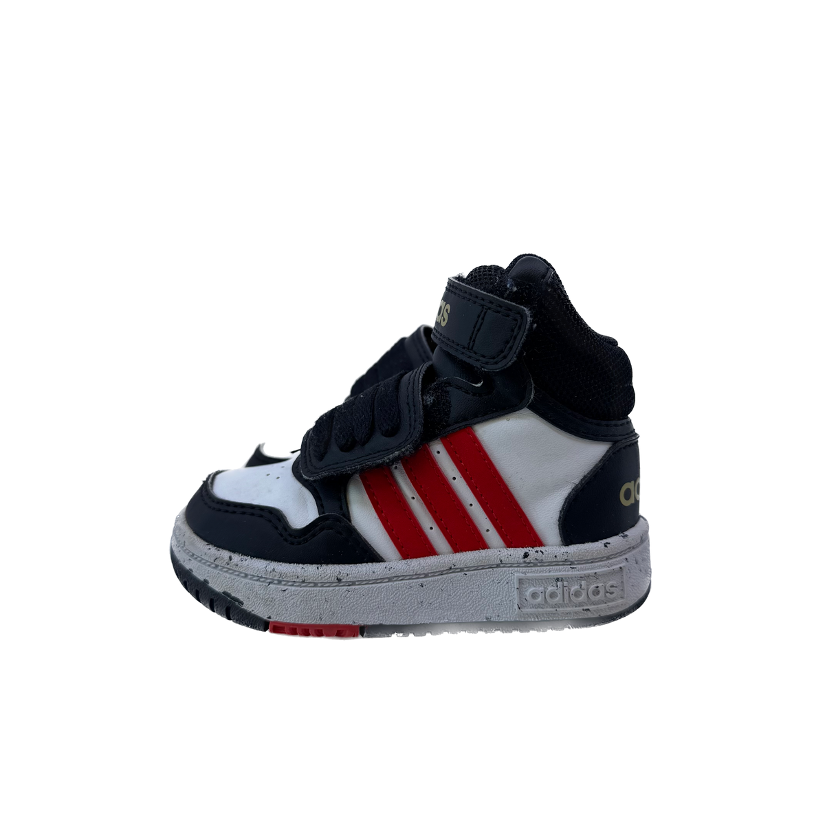 Adidas Boys Black | White | Red Sneakers Size: 5 Toddler Black | White | Red