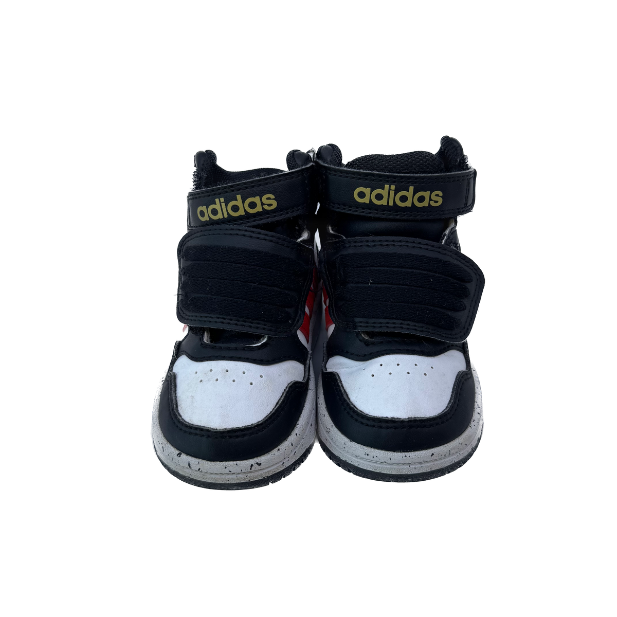 Adidas Boys Black | White | Red Sneakers Size: 5 Toddler Black | White | Red