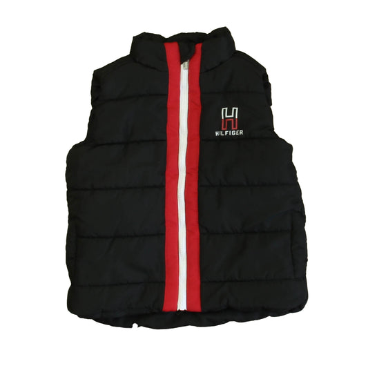 Tommy Hilfiger Boys Black | White | Red Vest Size: 12 Months Black | White | Red