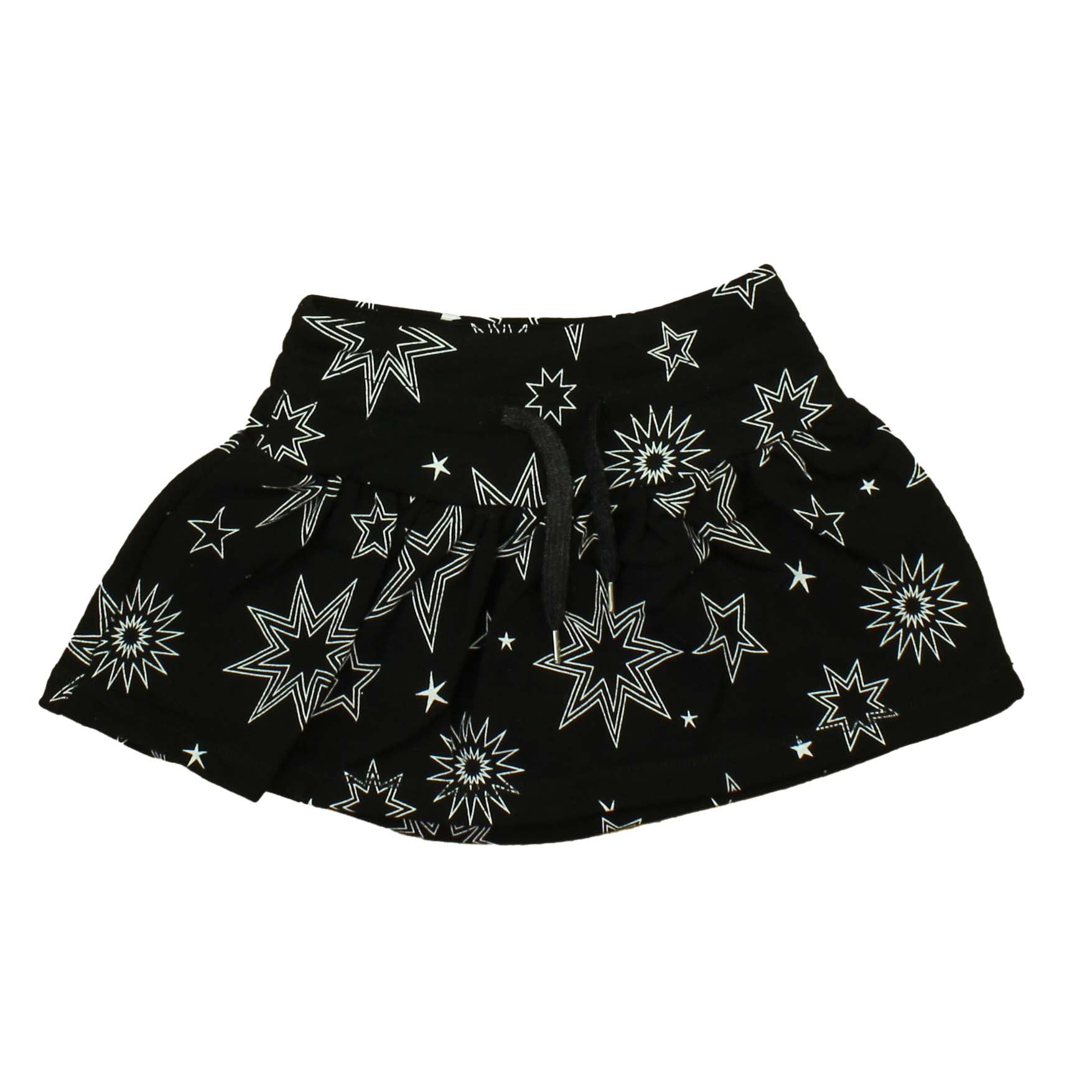 Rockets Of Awesome Girls Black | White | Stars Skirt Size: Toddler Girl Black | White | Stars