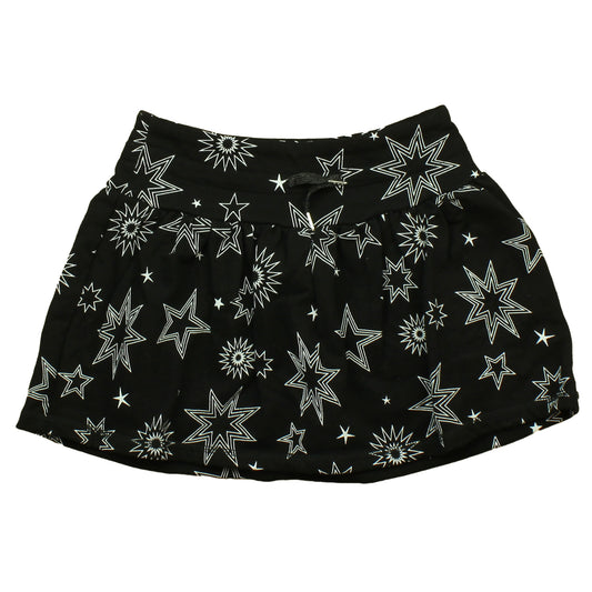 Rockets Of Awesome Girls Black | White | Stars Skirt Size: Big Girl Black | White | Stars