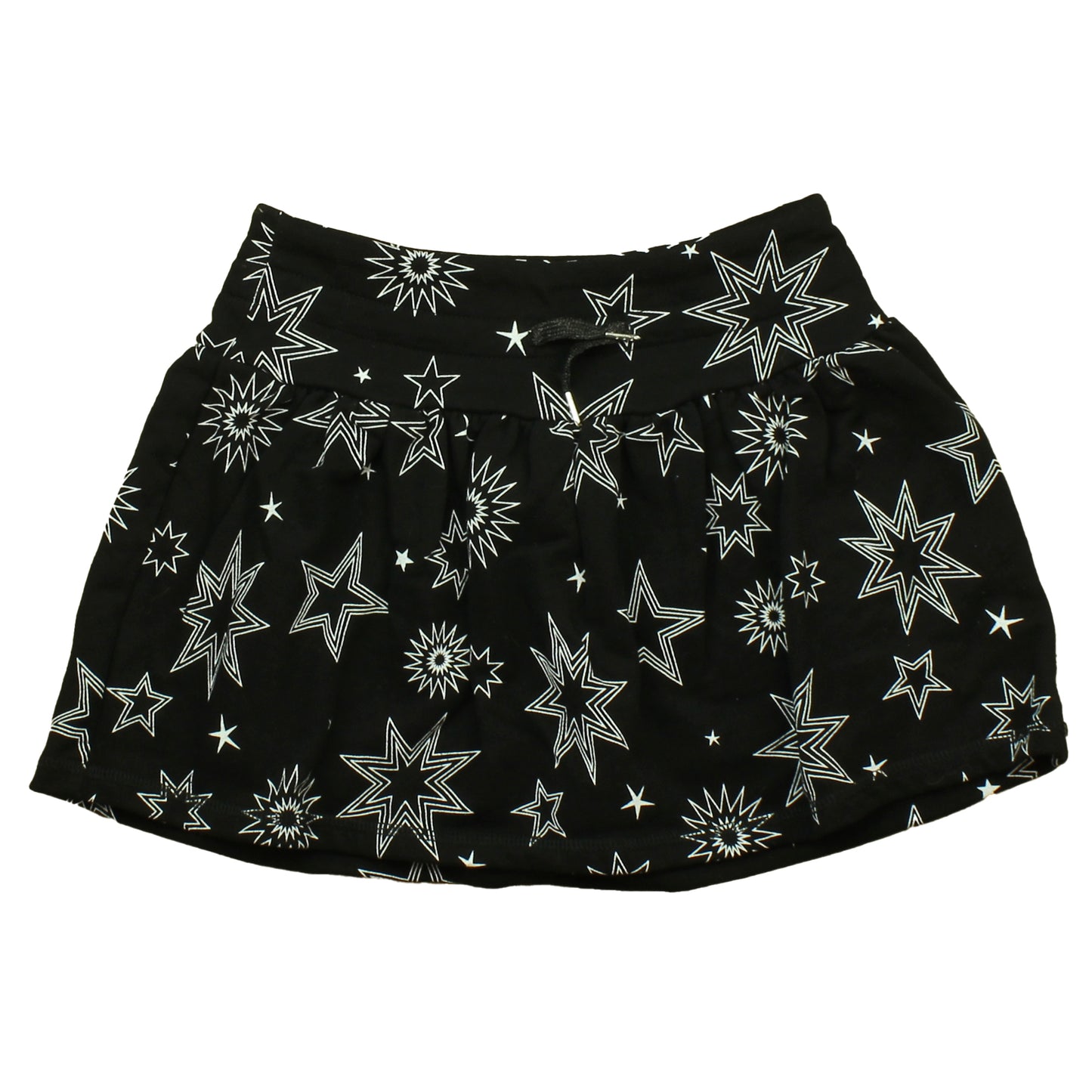 Rockets Of Awesome Girls Black | White | Stars Skirt Size: Big Girl Black | White | Stars