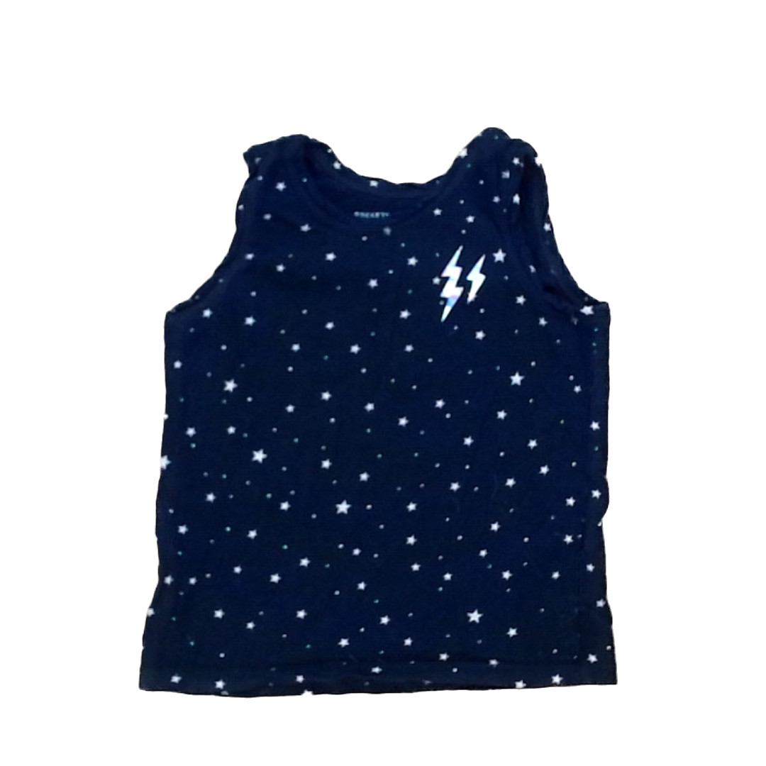 Rockets Of Awesome Girls Black | White Stars Short Sleeve Shirt Size: 6 - 7 Years Black | White Stars