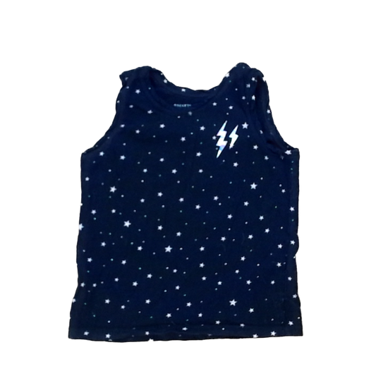 Rockets Of Awesome Girls Black | White Stars Short Sleeve Shirt Size: 6 - 7 Years Black | White Stars