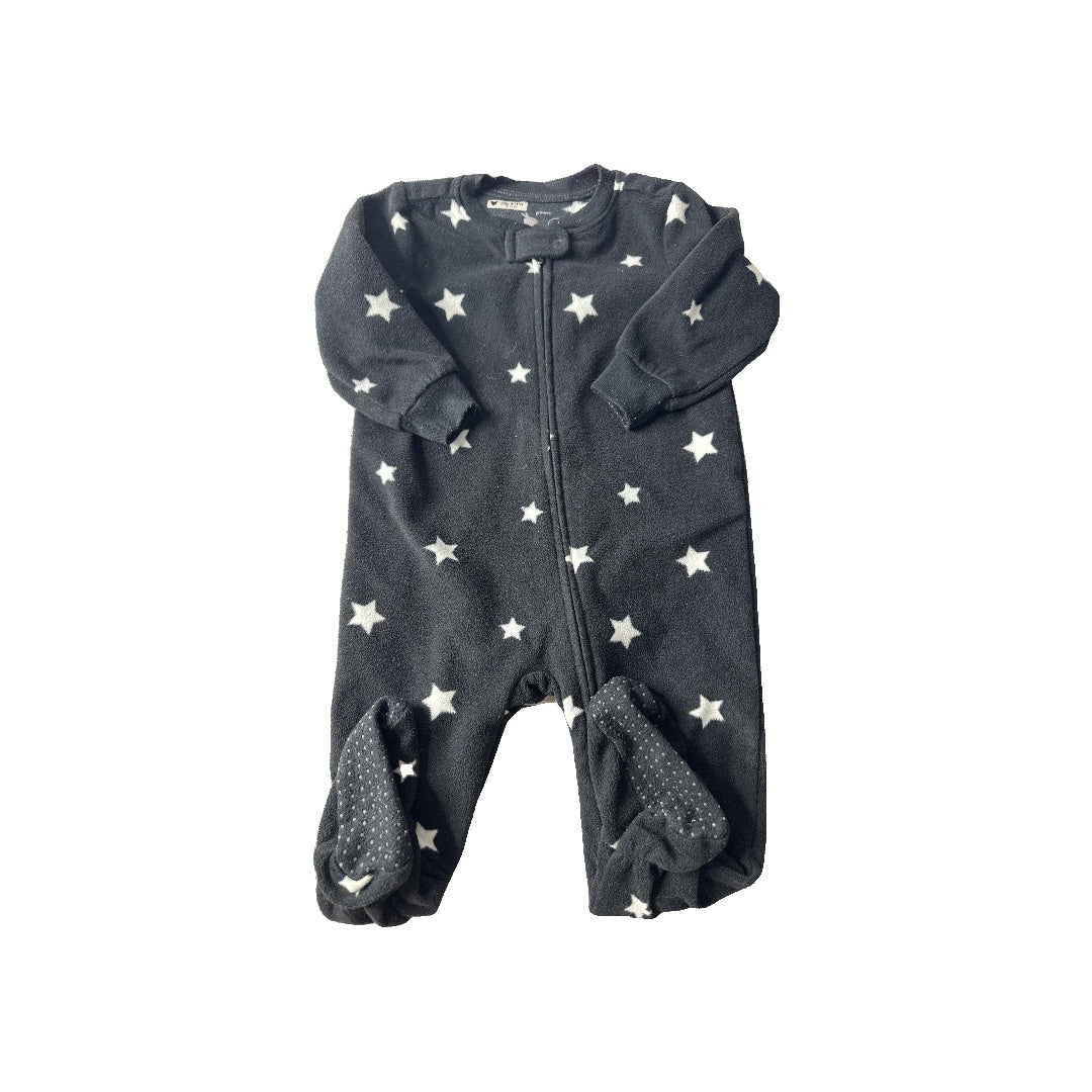 Primary Unisex Black | White | Stars Pajamas Size: 6-12 months Black | White | Stars