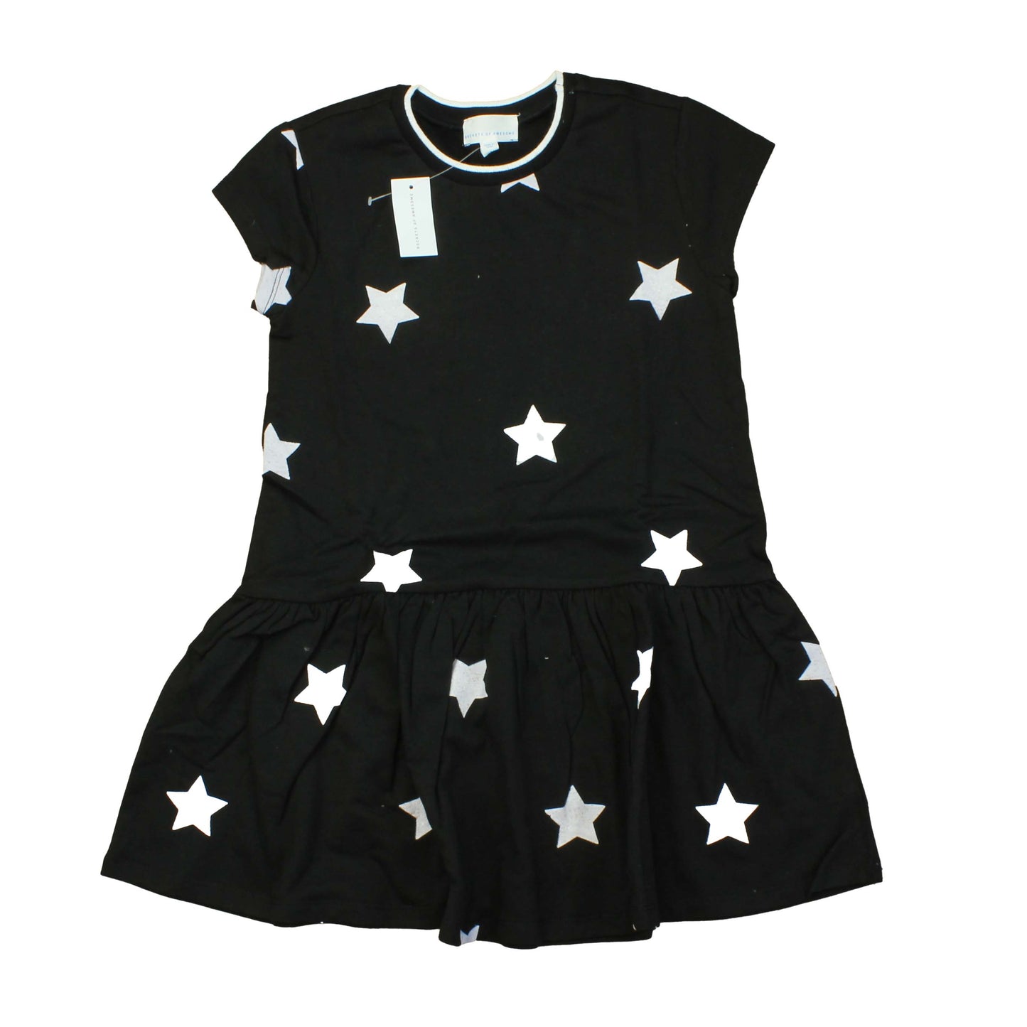 Rockets Of Awesome Girls Black | White | Stars Dress Size: 7 Years